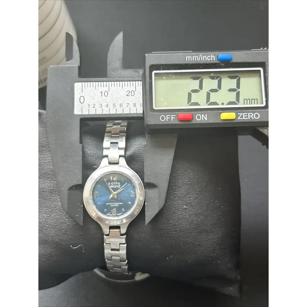 Kathy Ireland Silver Tone Blue Dial Women’s Quartz Watch